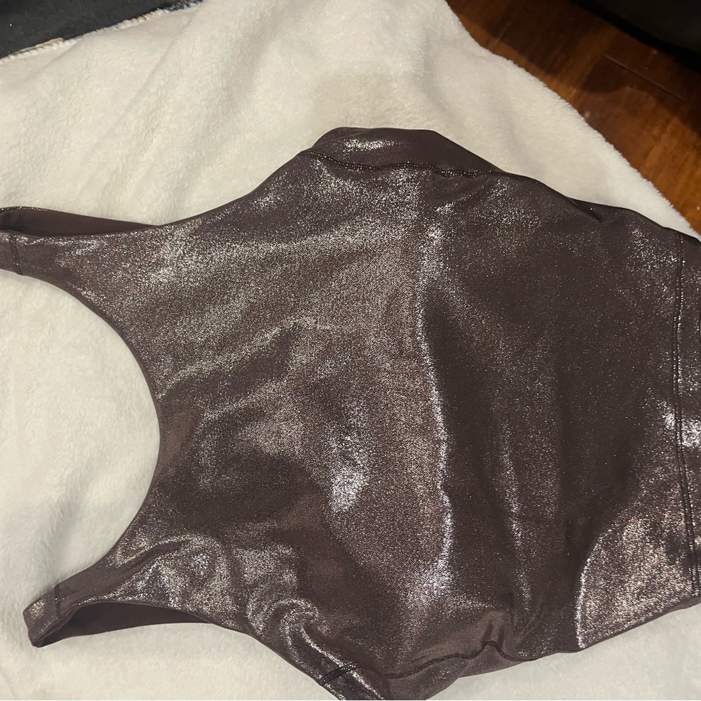 Lululemon Athletica Metallic Brown Top